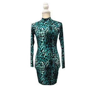 Lux La Animal Print Bodycon Dress